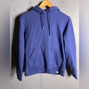 Norse Projects Blue Hooded Zip-Up Sweater